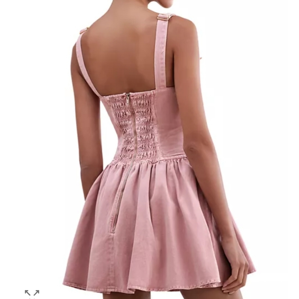 Patbo Denim Mini Dress - Picture 8 of 16